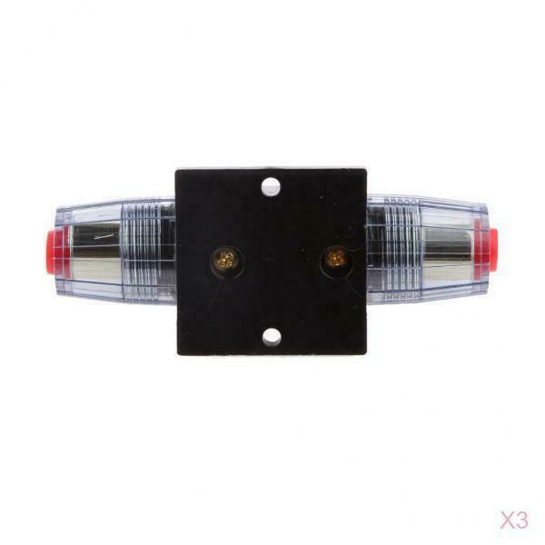 3 Pieces 80A Manual Reset Circuit Breaker Manual Reset Switch Car Universal