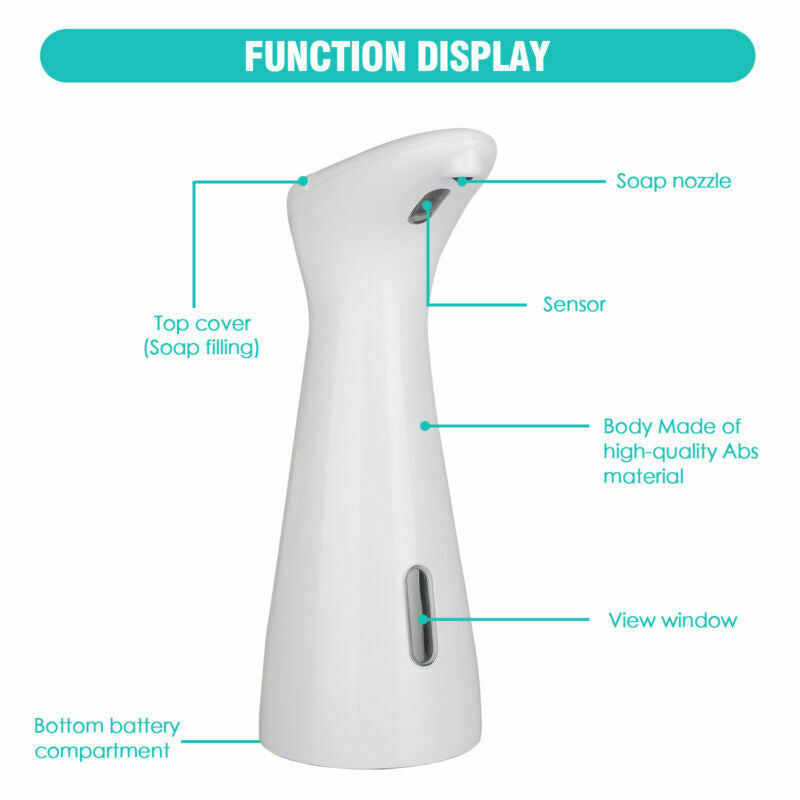 Touchless Automatic Soap Dispenser Electric IR Sensor Liquid Bathroom Home