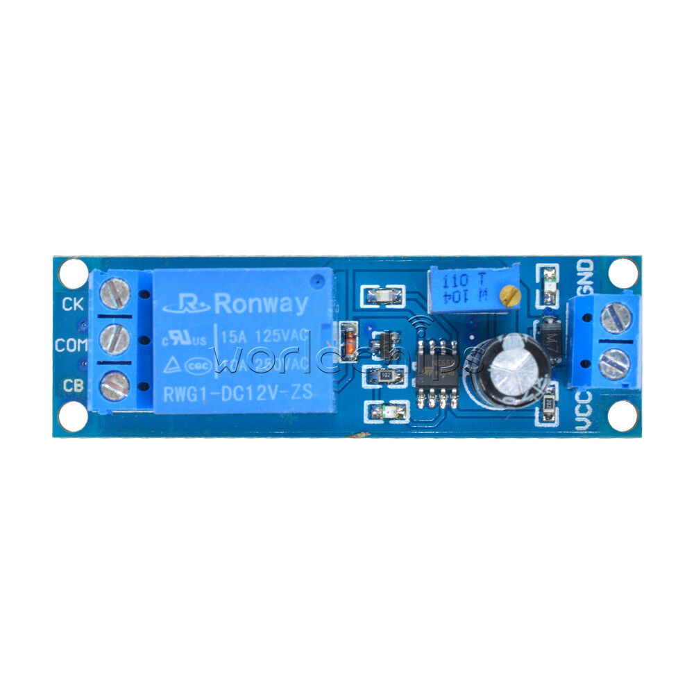 Blue DC 12V NE555 Delay Relay Timer Trigger Switch Adjustable Module Oscillator
