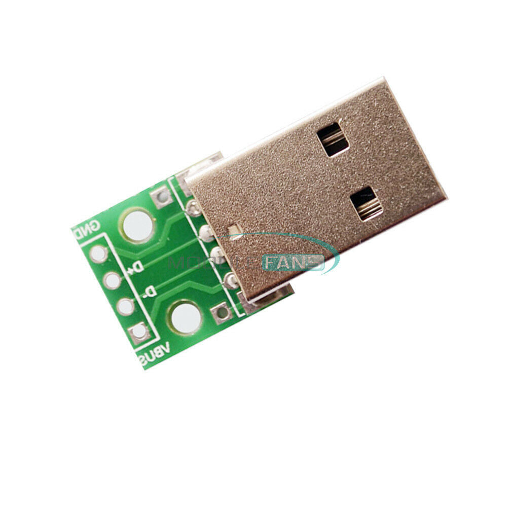 5PCS USB To DIP Adapter Converter 4 Pin For DIY 2.54mm PCB Board Power Supply