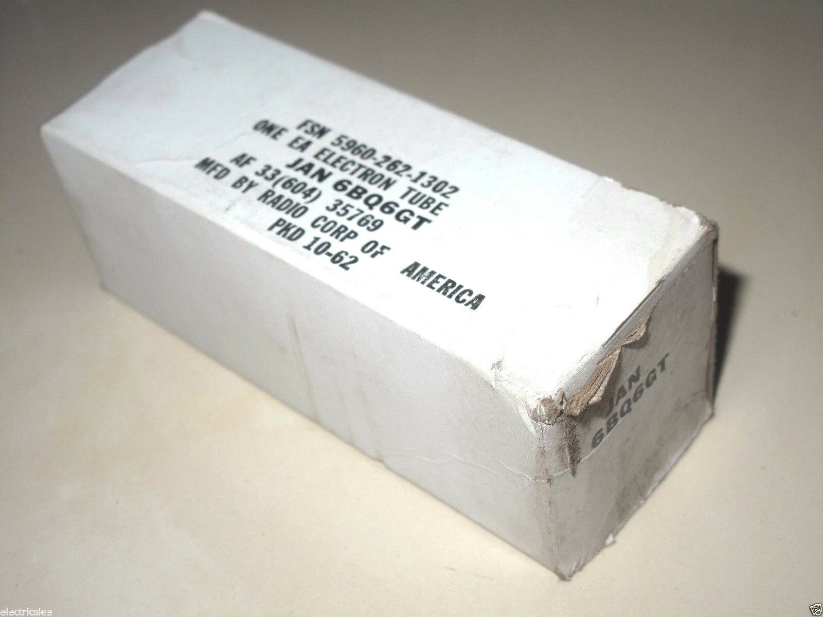 1PCS - RCA JAN 6BQ6GT / 6CU6 Vacuum tube