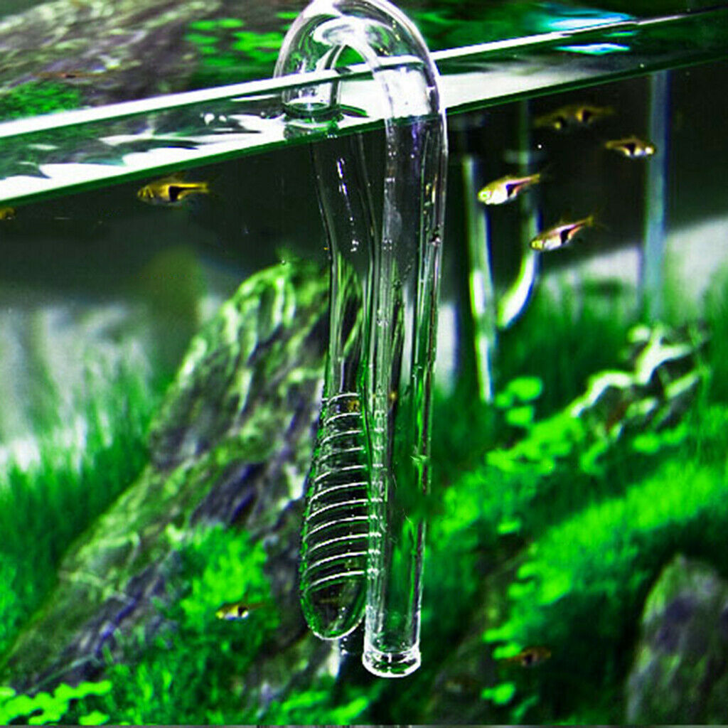 2pcs. Aquarium tank outlet glass lily pipe drain water filter pipe 13mm