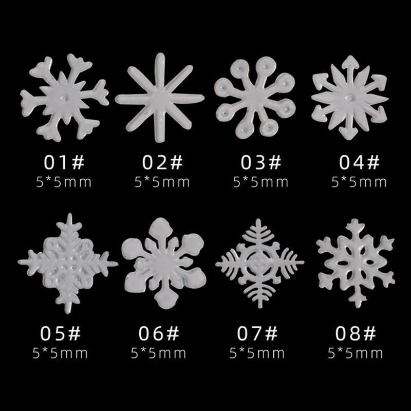 Professional Snowflakes Nail Art Sequin Powder Glitter for DIY Craft Decorations