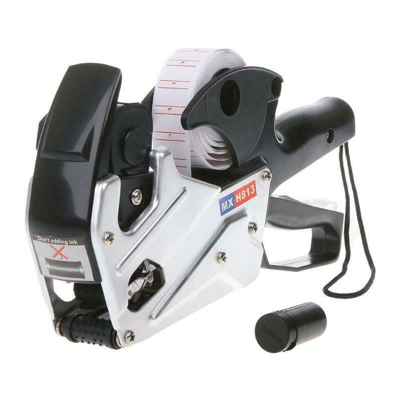 MX-H813 A-line 8 Digits Price Tag Gun Labeler Labeller Label Paper For Retail +
