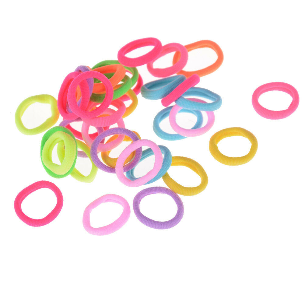 20X Hair Accessories For Girls Women Rubber Bands Ponytail HolderHairElasticBDAU