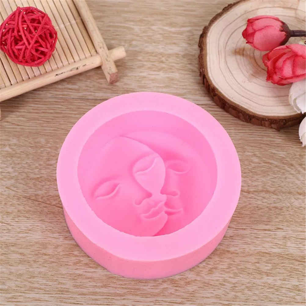 Sun Moon Faces Silicone Soap Molds Craft Molds DIY Handmade Soap Mould JIPTU Rf