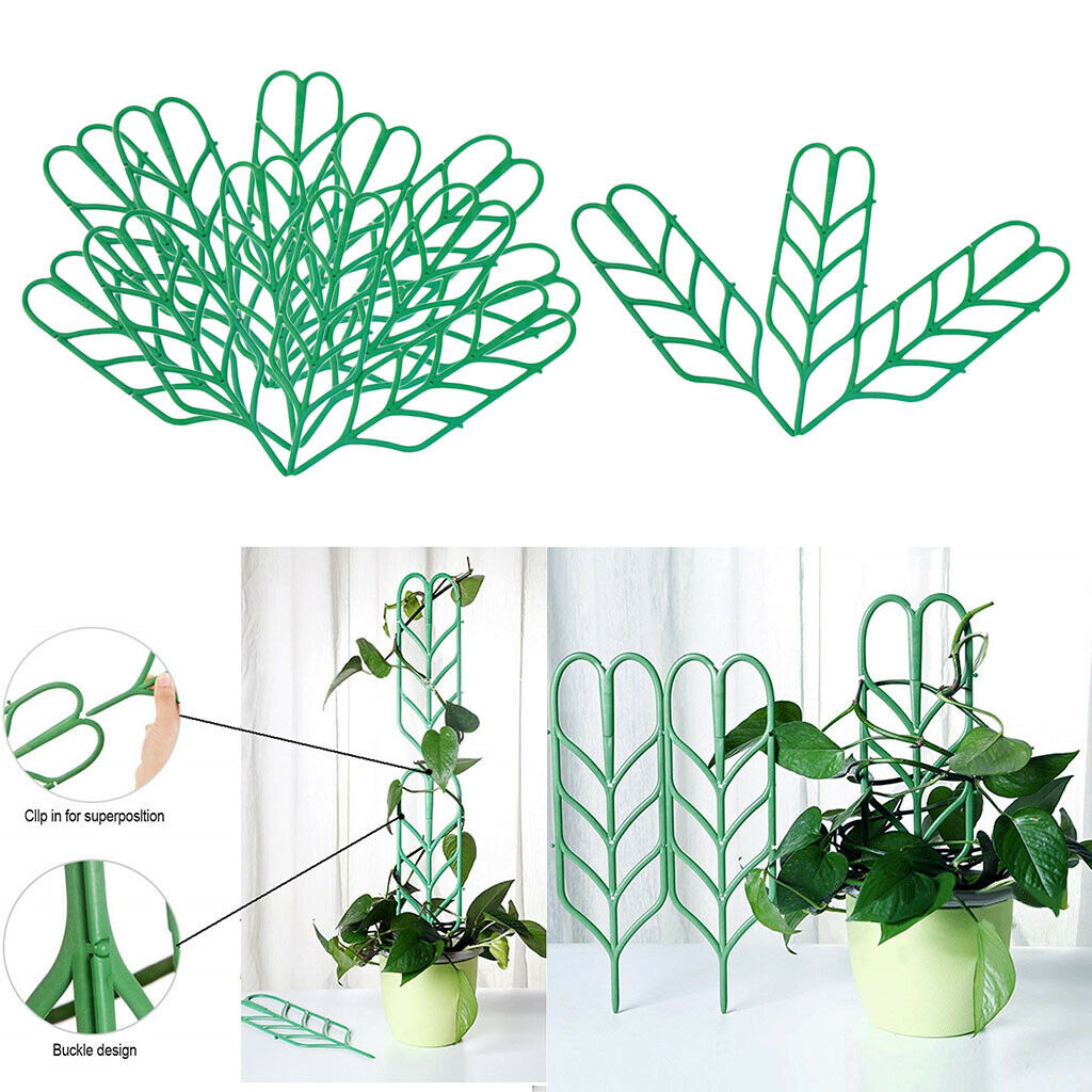 15 x Small Plastic Houseplant Trellis Green Garden Trellis Gardening Tools