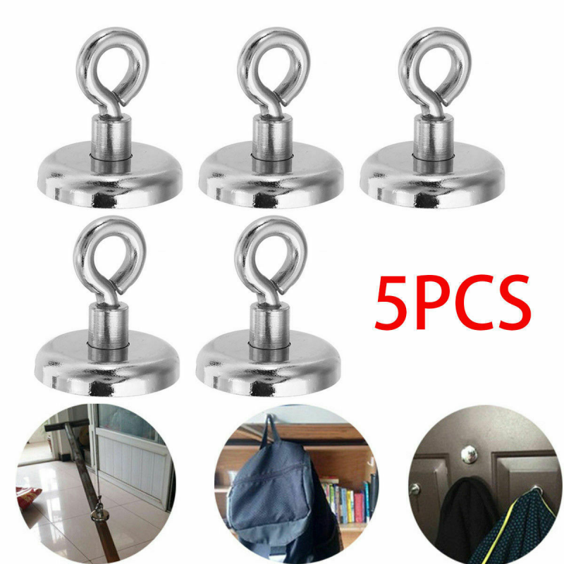 Eyebolt Magnet Super Strong River Fishing Powerful Force Neodymium Round Small