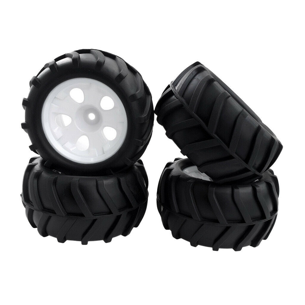 1/16 Black Rubber Tire Tyre 85mm 4x for   WPL FS Wltoys Racing Car