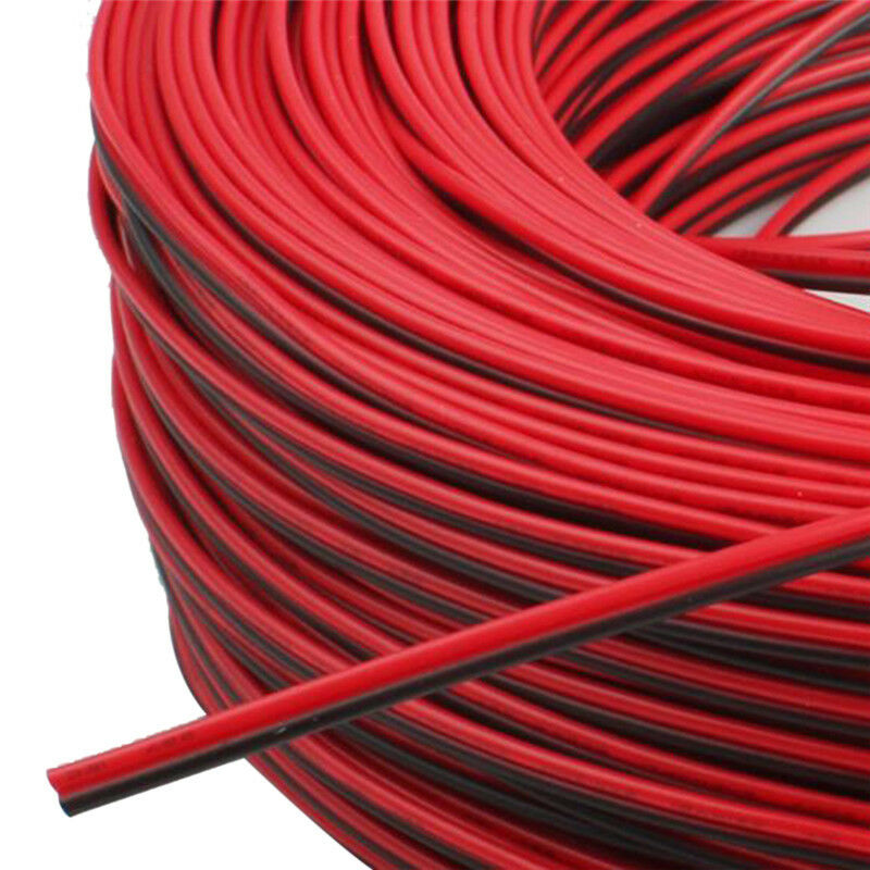 2Pin 10M Car Motorcycle Electric Wire Cable Red/Black Connector For Led Lig SJ