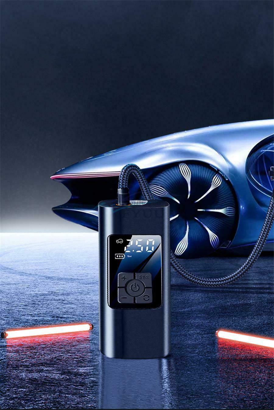 1 Set DC 12V 140psi Portable Electric Digital Display Car Air Pump Mini Inflator