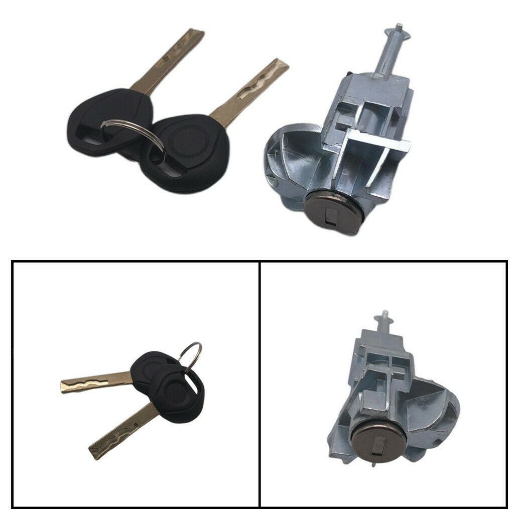 Car Auto Left Driver Door Lock Cylinder Barrel Kit 2Keys For BMW E46 3SERIES