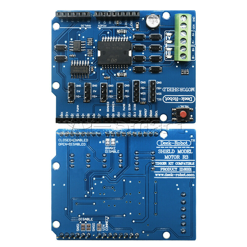 2A H-Bridge 2 way For Arduino UNO 2560 R3 DC Motor Driver Module L298P Shield AS