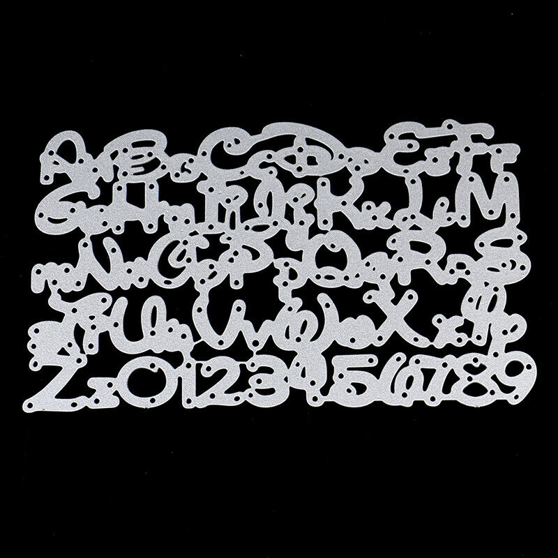 Alphabet Letter  Cutting Dies card Stencils for DIY Scrapbooking-photo al.l8