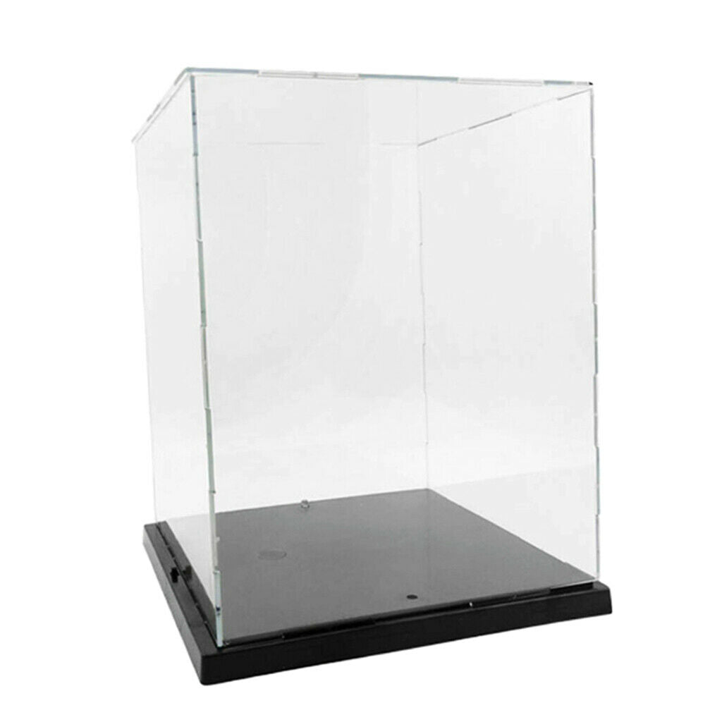 Clear Acrylic Display Case 8.27x8.46x10.24inch with Light, Dustproof Protection