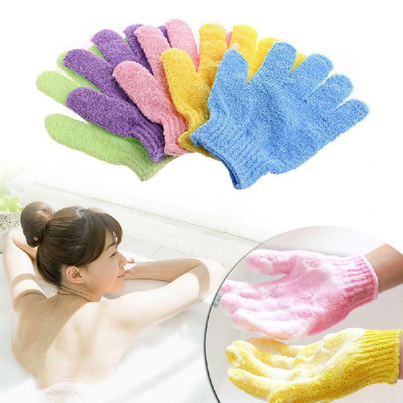 1Pc Bath Glove Exfoliating Wash Skin Spa Massage Shower Scrub Scrubber