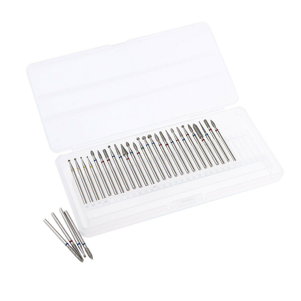 30pcs Cuticle Clean Nail Drill Bit Nail File Polishing Electric Drill Bit