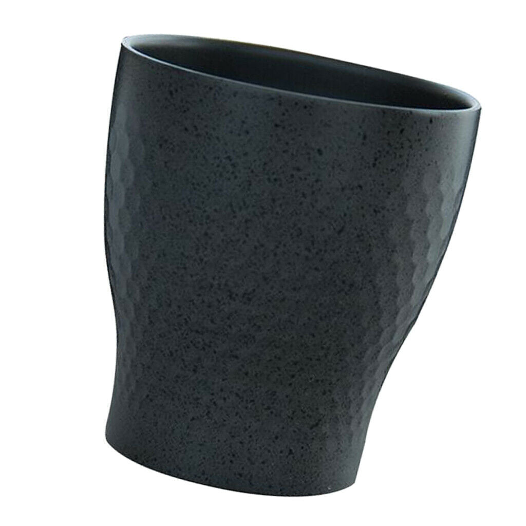 Small Stainless Steel Drinking Water Tumbler Cup Home Hotel Restaurant Black