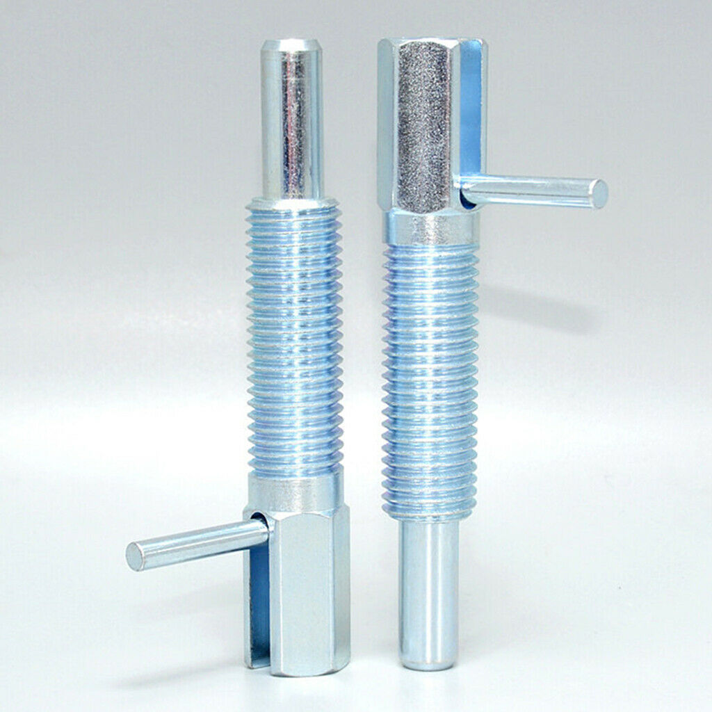Retractable Indexing Plunger without Locking Nut Coarse Thread M6/8/10/12/16