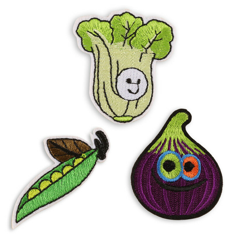 14PCS/Set Embroidered Fruit Iron On Sew On Patches Badge Fabric Applique .l8