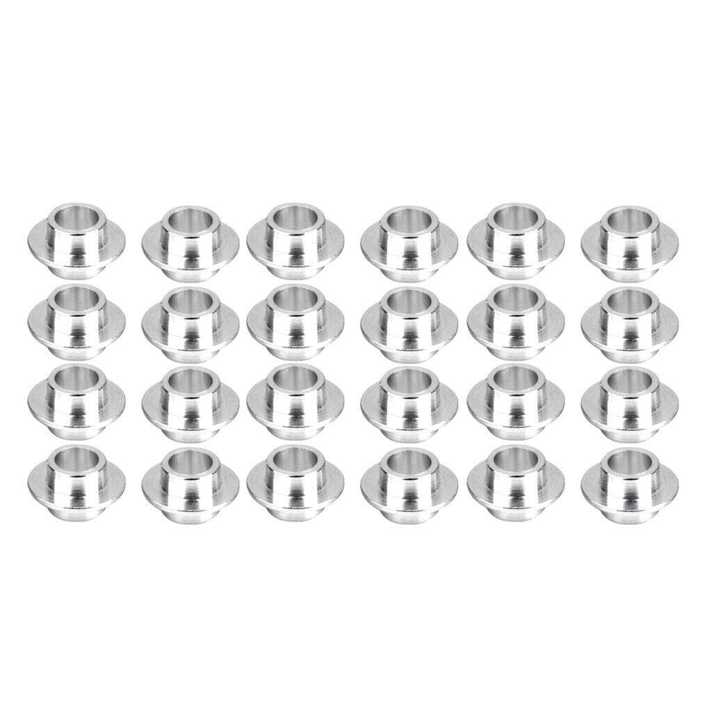24 pieces skateboard spacers light metal bearings replacement roller skate