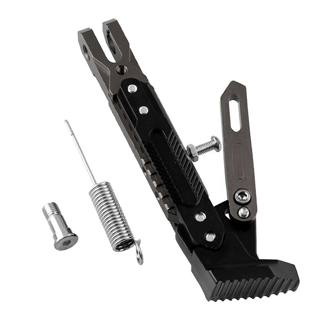 Universal Motorcycle Kickstand CNC Aluminum Adjustable Scootor Dirt Bike