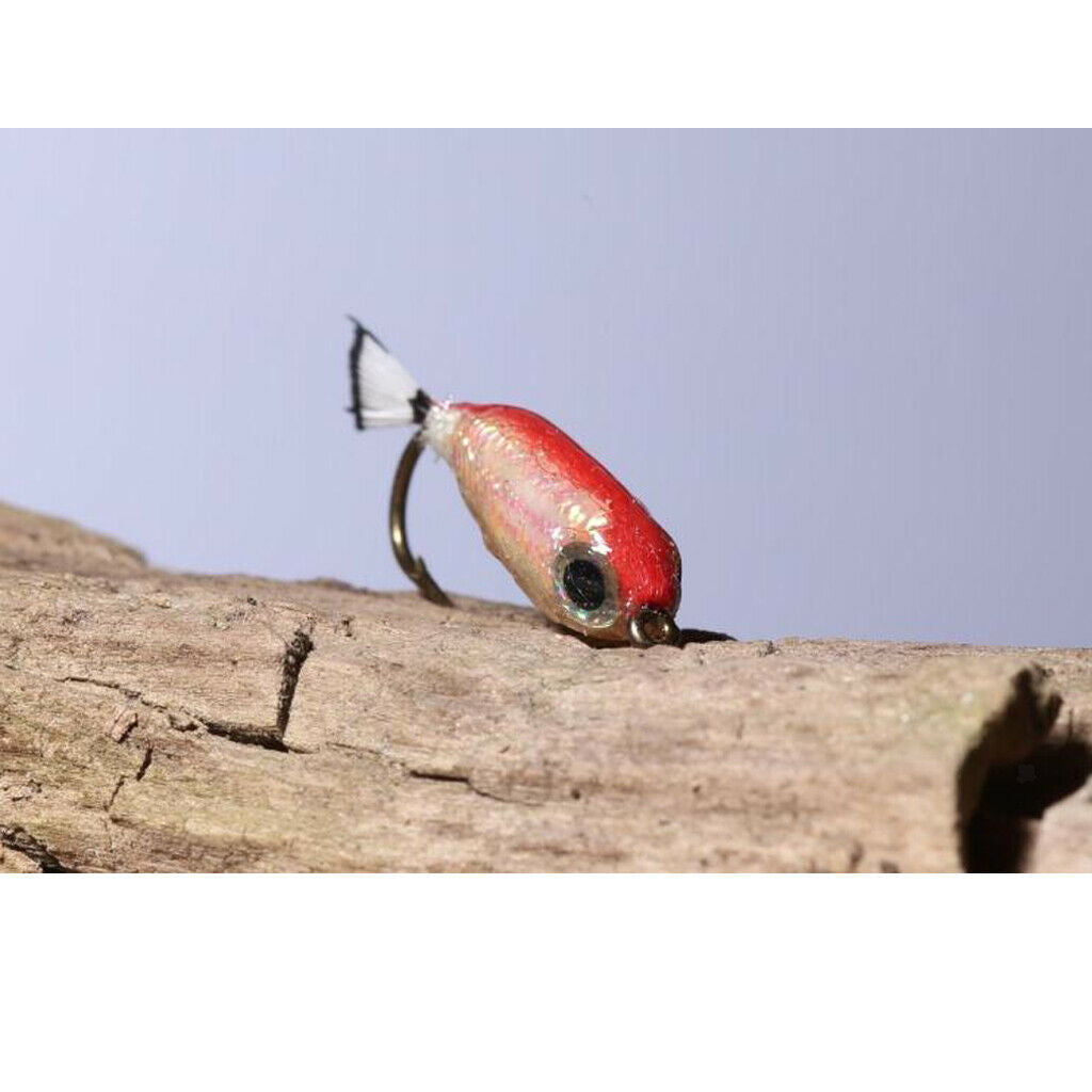 2 Pieces Fly Fishing Flies Hand-tied Sinking Flies Hooks for Salmon Carp Herring