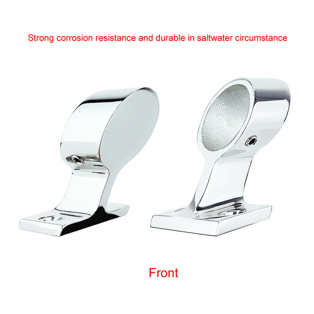 316 Stainless Steel Marine Boat Yacht Hand Rail Fitting Square Base Left End