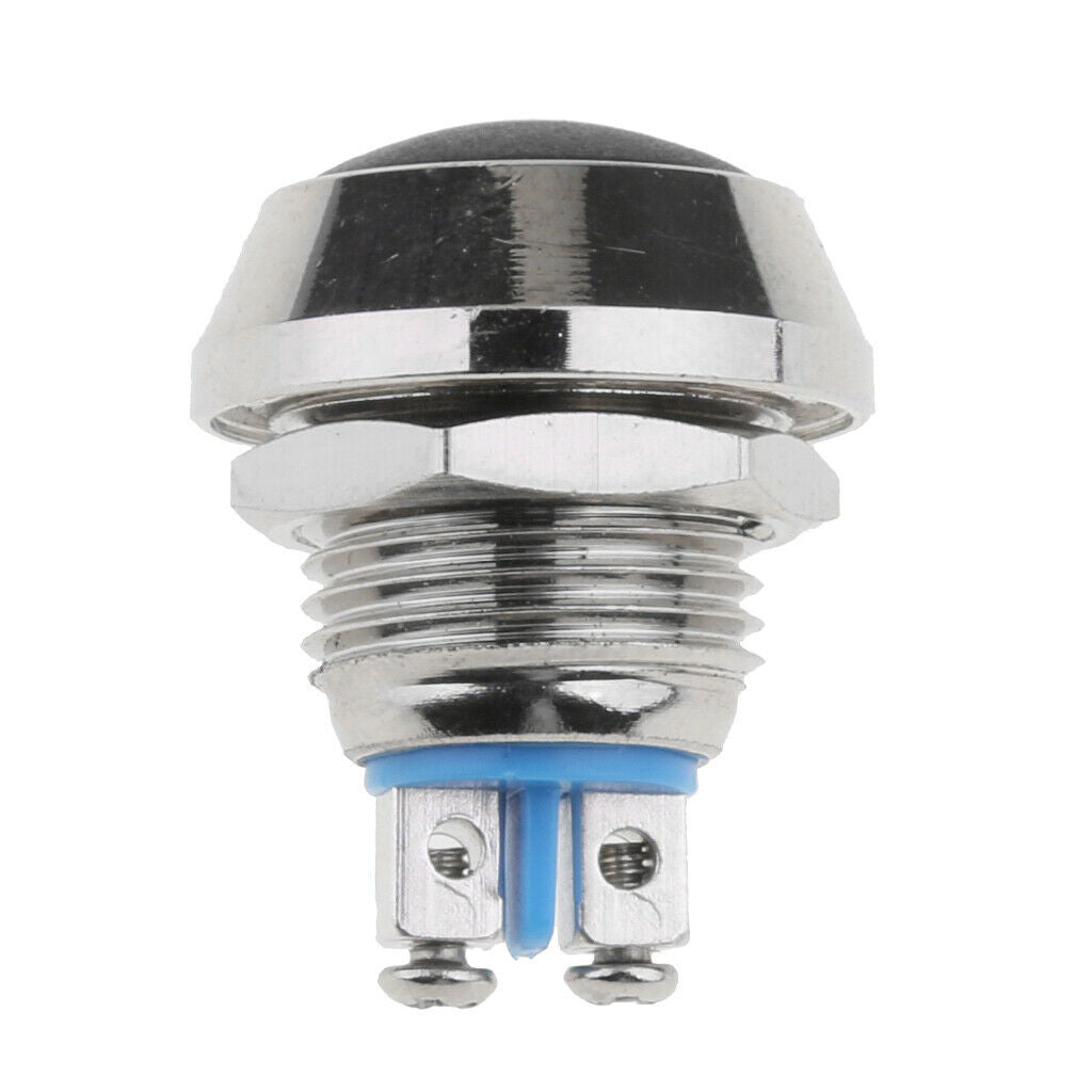 Push Button Waterproof Switch Car Auto Engine PC Power Start Black,Pack of 2