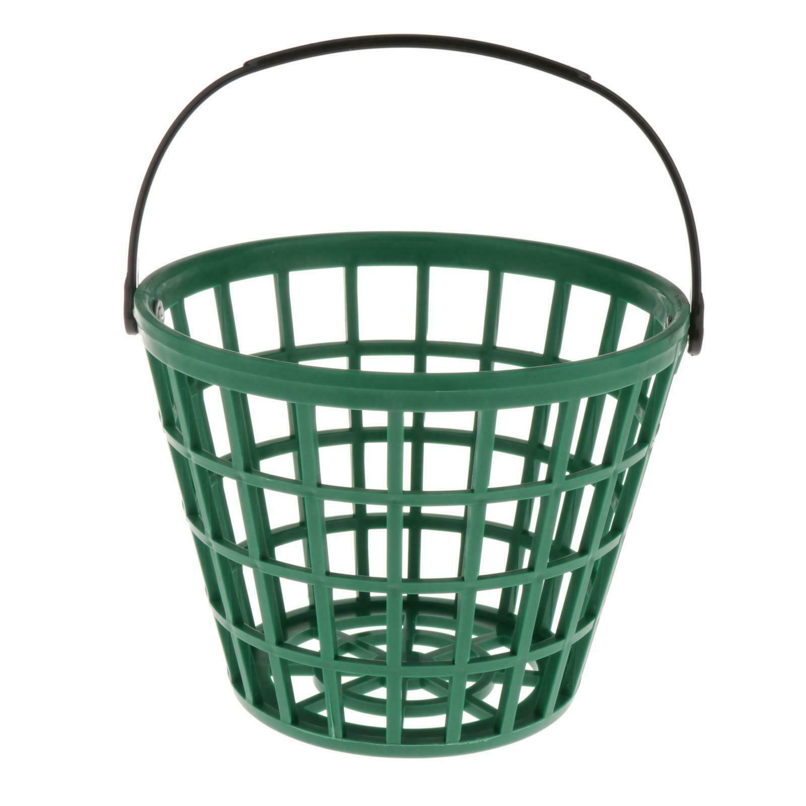 2X Solid Golf Ball Basket Golf Range Bucket Storage Organizer Holds 50 Balls