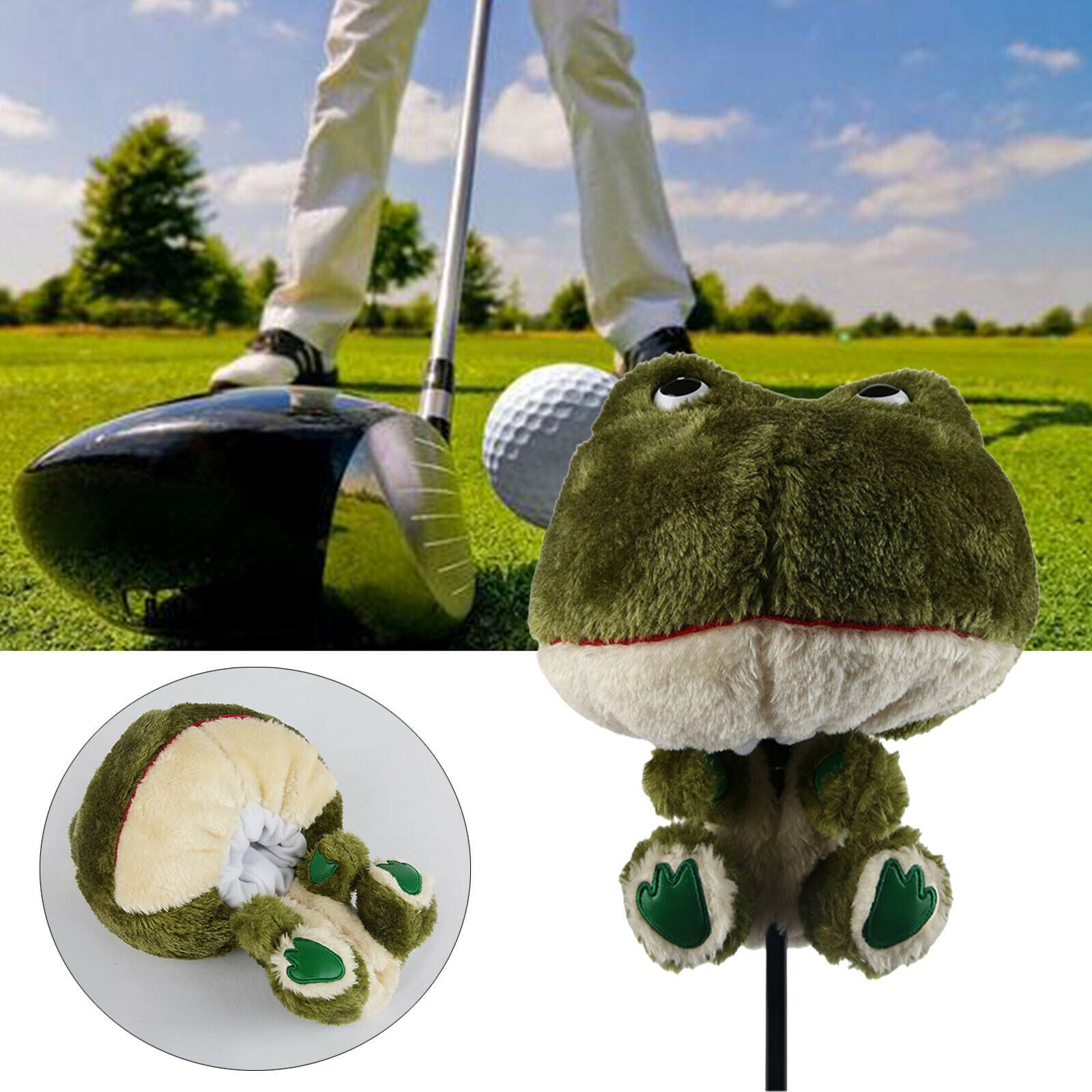 Animal Frog Outdoor Sports Golf Club Headcover -460cc Wood Driver Head Cover