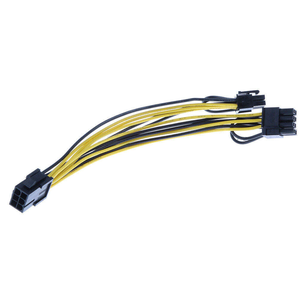 6Pin Express to 2x8 Pin (6+2) PCI Graphics VGA Splitter Hub Extend Cable