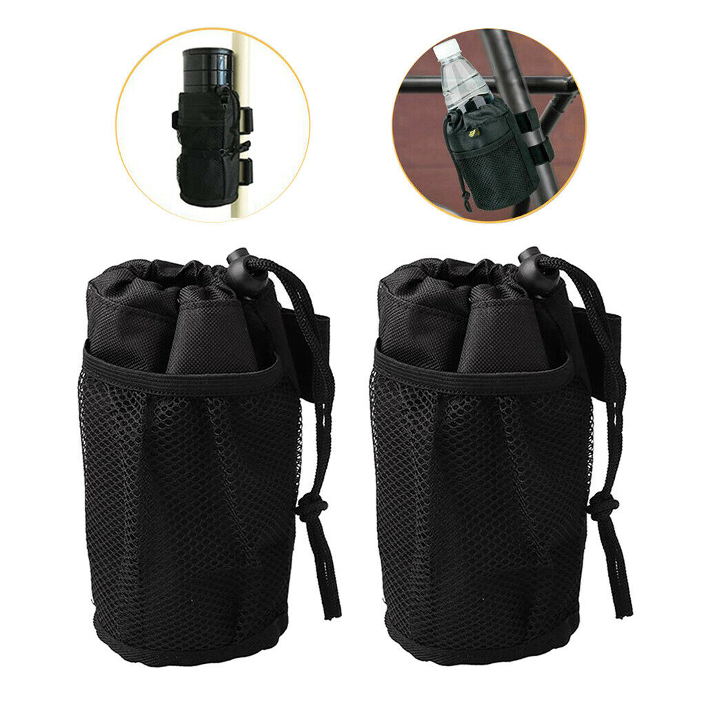 2pcs Bike Bracket Bicycle Rollator Drink Cup Holder Rack Stand Universal
