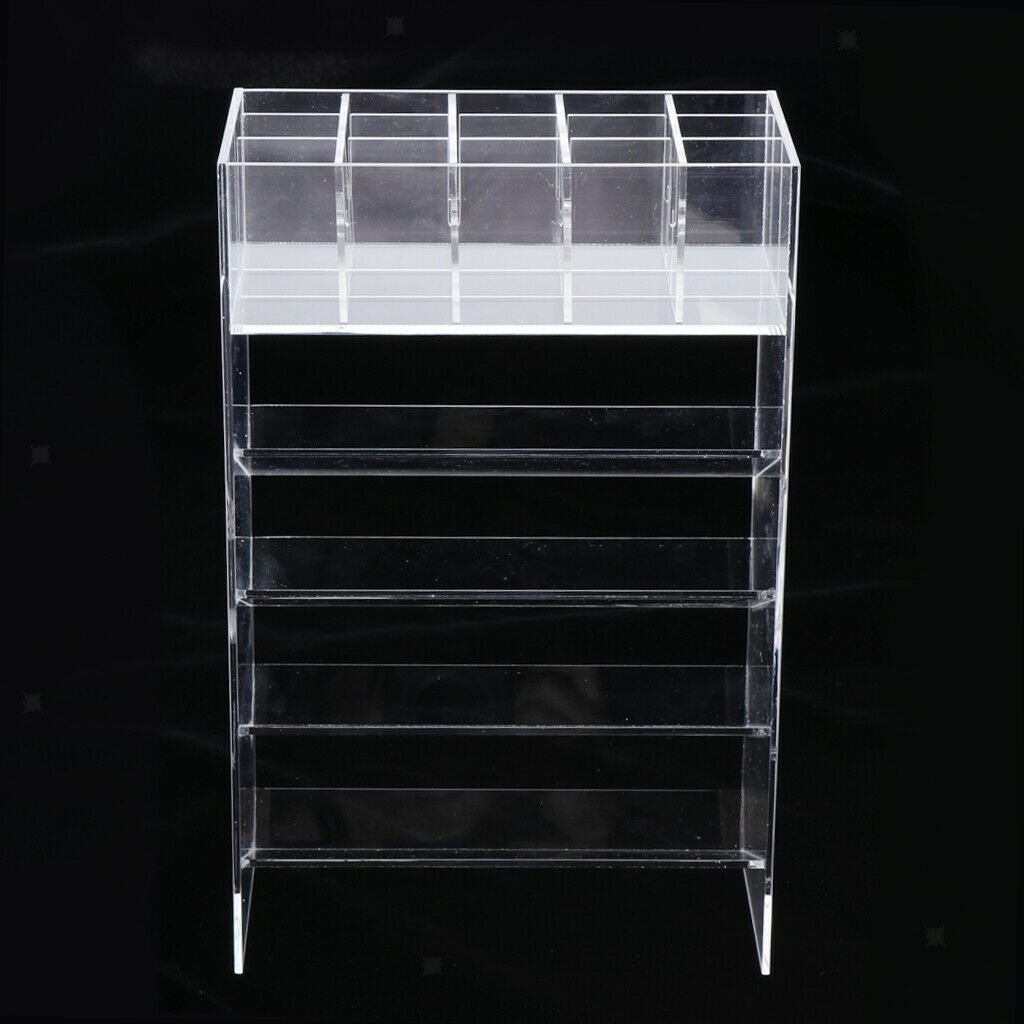 Lipstick Organizer Lipgloss Lip Balm Holder Acrylic Display Stand Rack Clear