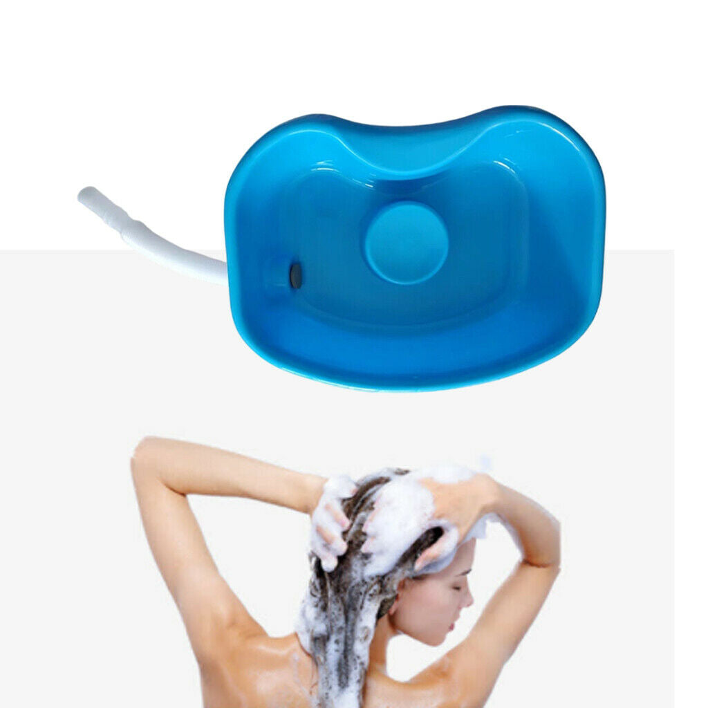 Bed Shampoo Basin Handy Mobile Shower for Hair Washing Elderly Child Blue