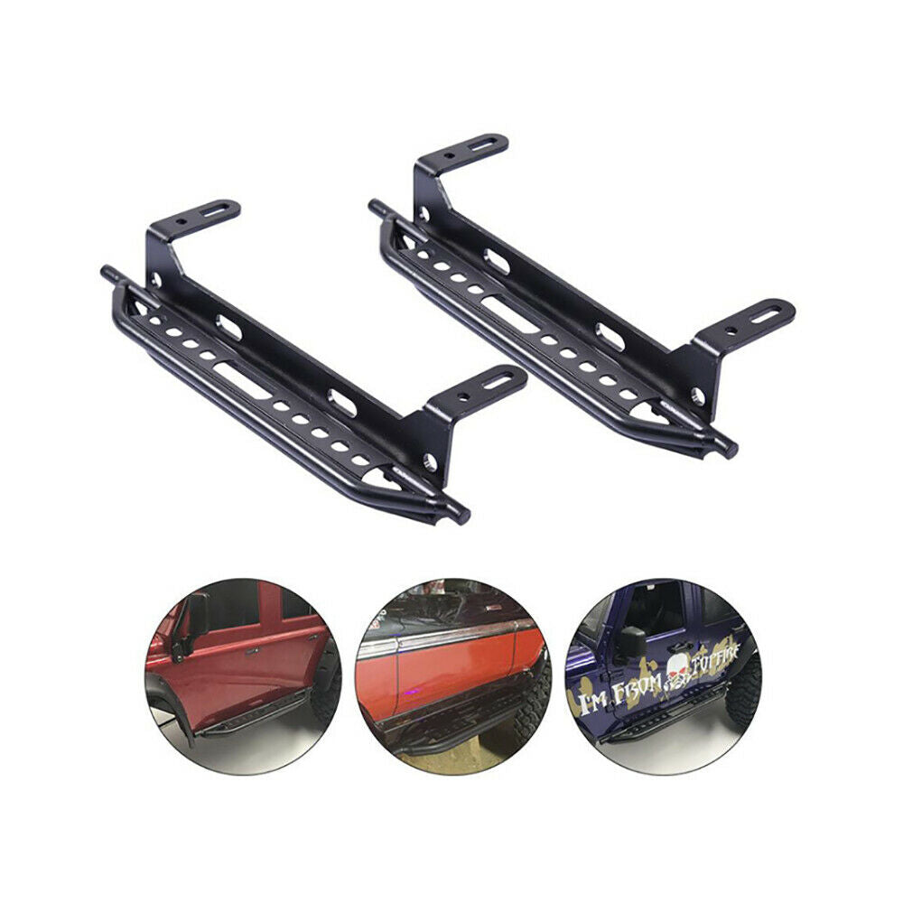 1 Pair Metal Pedal Side Foot Plate for 1/10 RC Traxxas TRX-4 Crawler