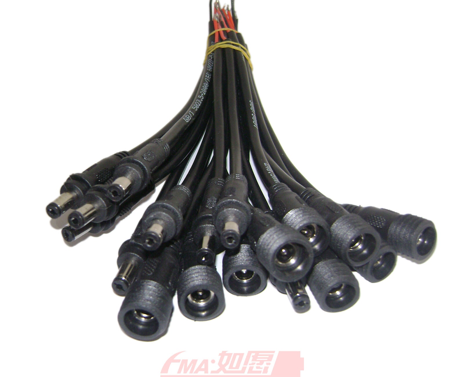 5Pairs of DC5.5/2.1mm Waterproof Connector for MagicShine Light connection BLK