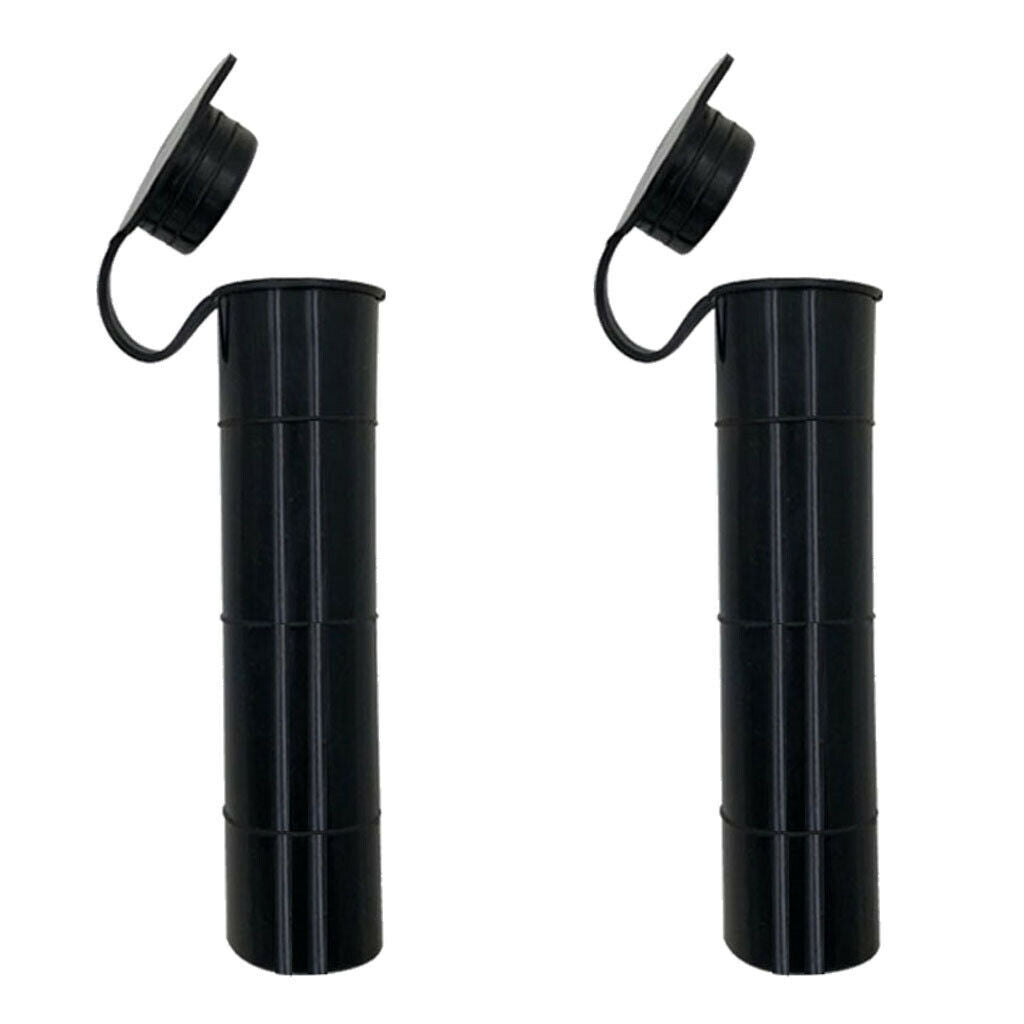 2x Black Rubber 2 "rod Holder Rack Insert Tube Protector Replacement