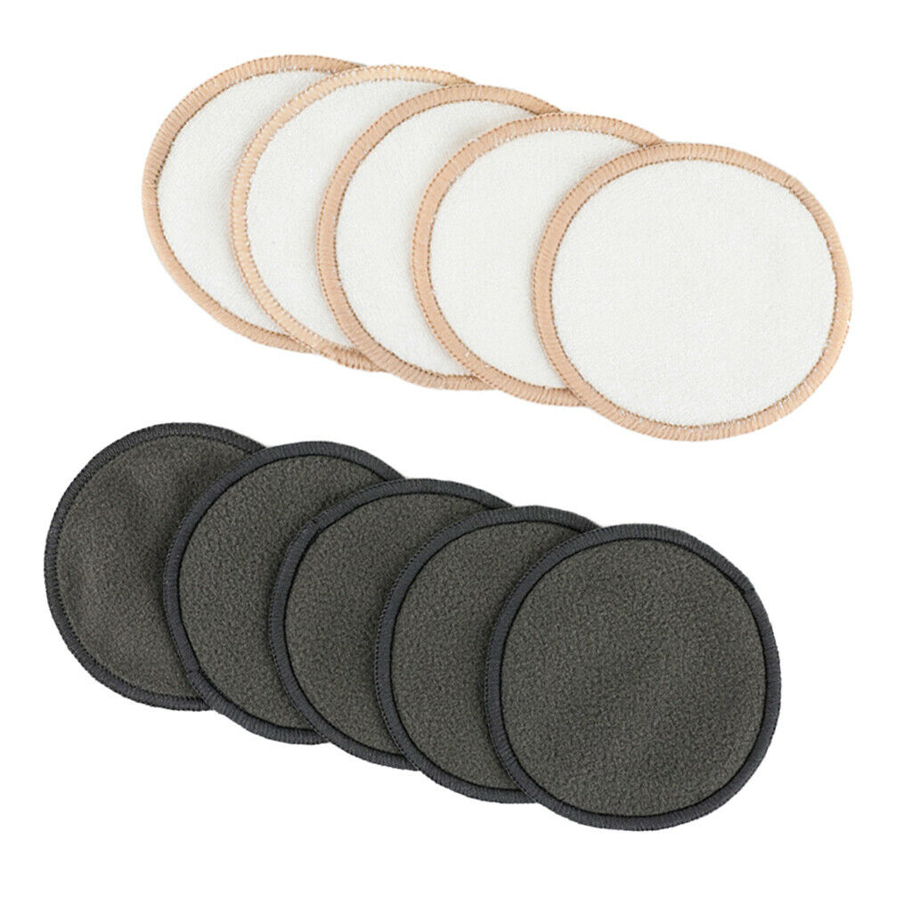 10 Pieces Cotton Reusable Make Up Remover Pad Facial Cleansing Cloth Pads