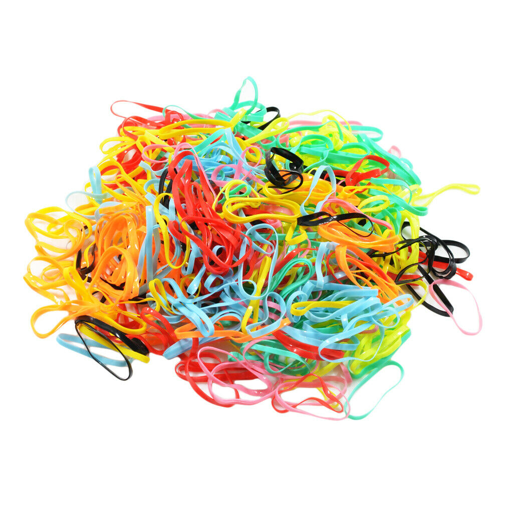 380-400x Mini Ponytail Holders Hair Elastic Ties Hair Elastic Elastic Bands