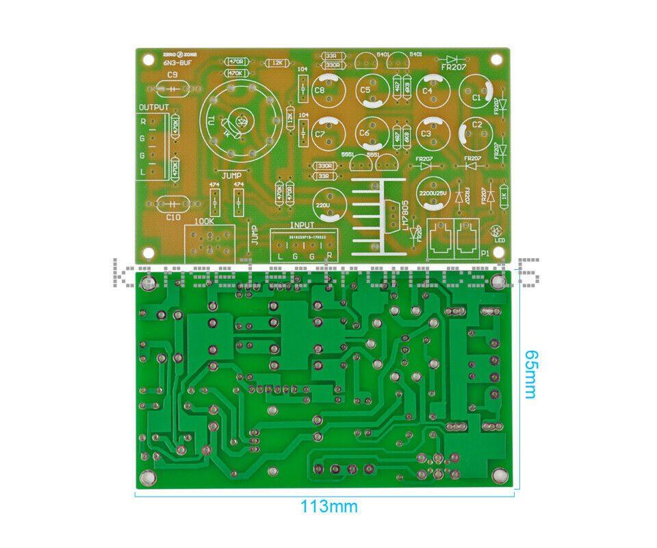 Diy Kits 6N3 Tube Buffer Bile Pre-amplifier Board For Filtering Amplifier Audio