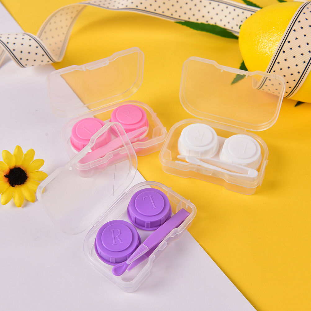 Mini Transparent Clear Portable Contact Lens Case Storage Box Holder Conta.l8