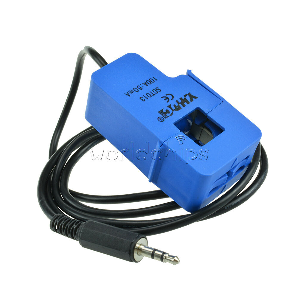 Non-invasive AC Sensor Split 0-100A Core Current Transformer SCT-013-000