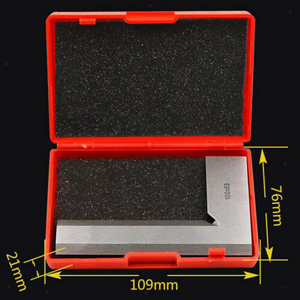 Hardened Steel 90 Degree Try Square Ruler, Corners Making Centering Stone