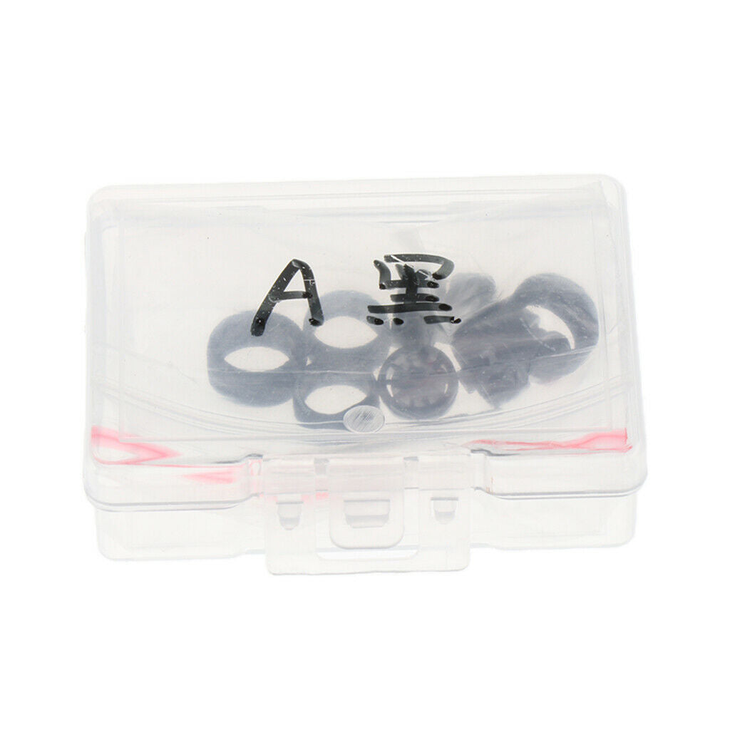 4pc 64th Wheels Rims Hub w/ Brake for Tomica Car Kids Toys Collection Black