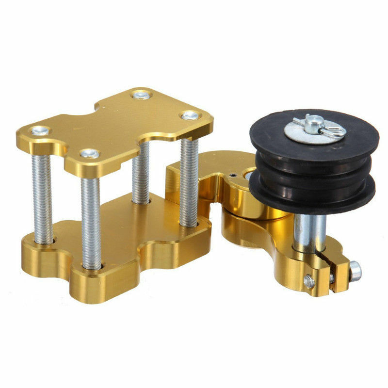 Motorcycle Golden Aluminum Chain Tensioner Bolt On Roller Adjuster For Ducati