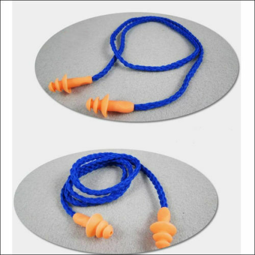 4X Soft Silicone Corded Ear Plugs Reusable Hearing Protection Earplugs GiftDEAU