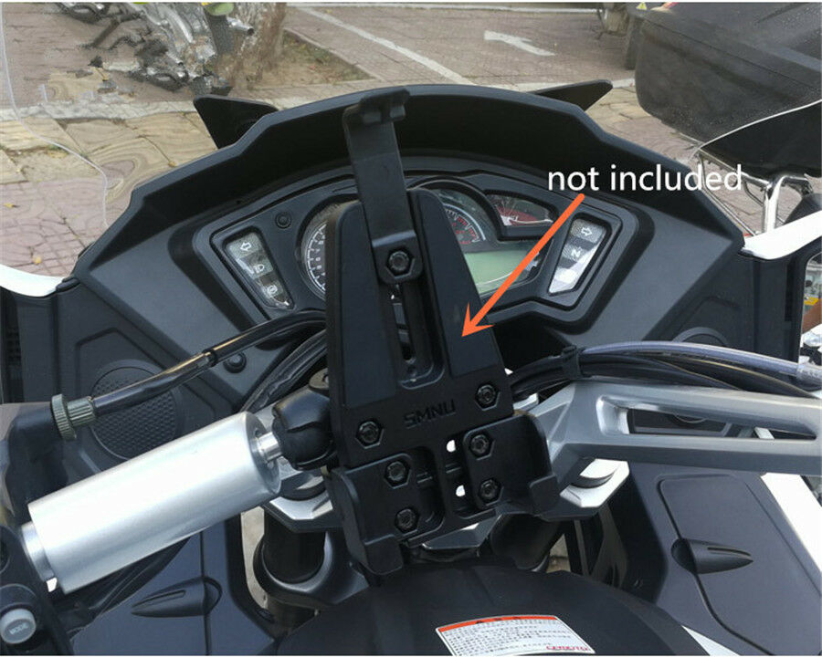 Motorcycle Handlebar Clamp Base with M8 Screws 1" Rubber ball Dampen Vibration