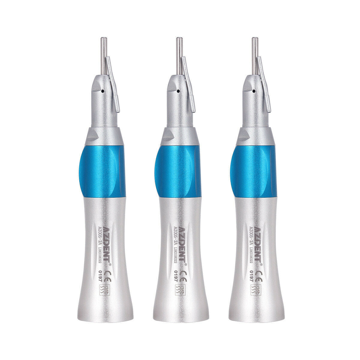 3X Dental Surgical 1:1 Nose Cone Straight Handpiece with External Nozzle Pipe