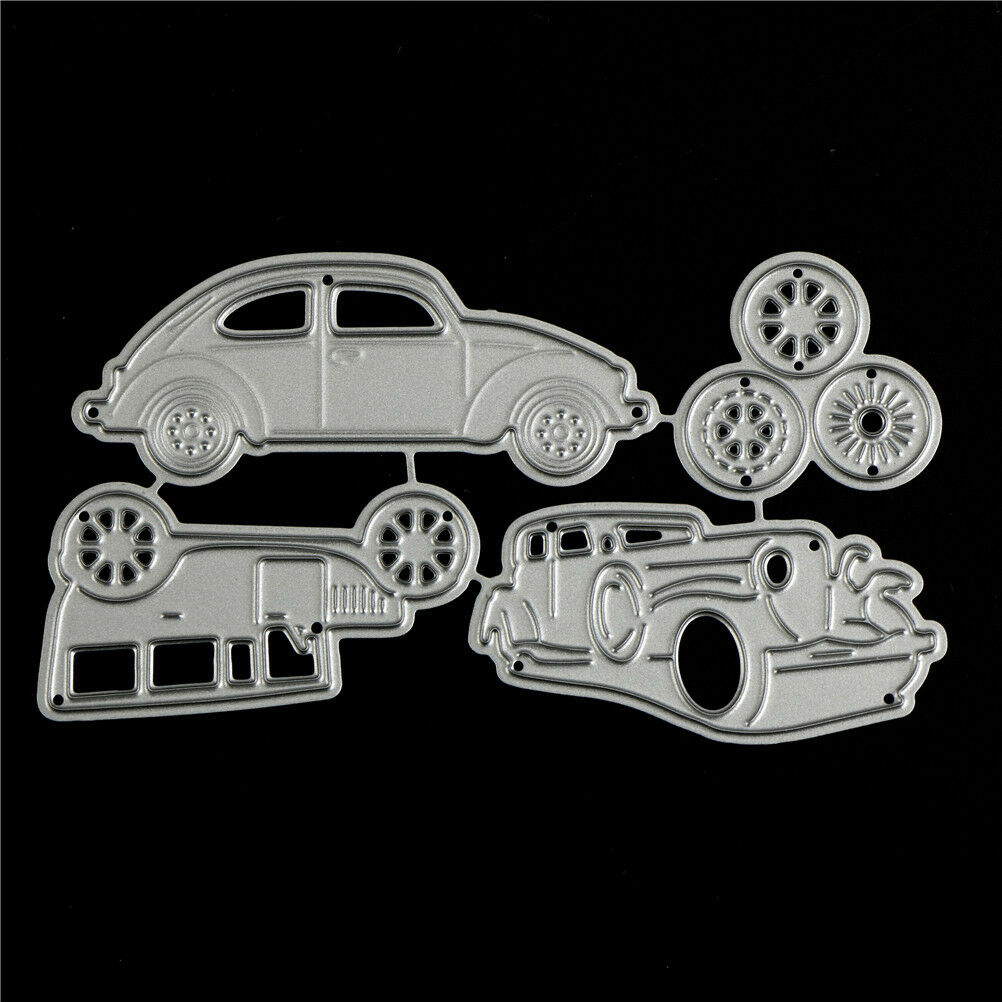 4pcs Classic Cars Metal Cutting Dies For DIY Scrapbooking Album Paper Cards BDFL